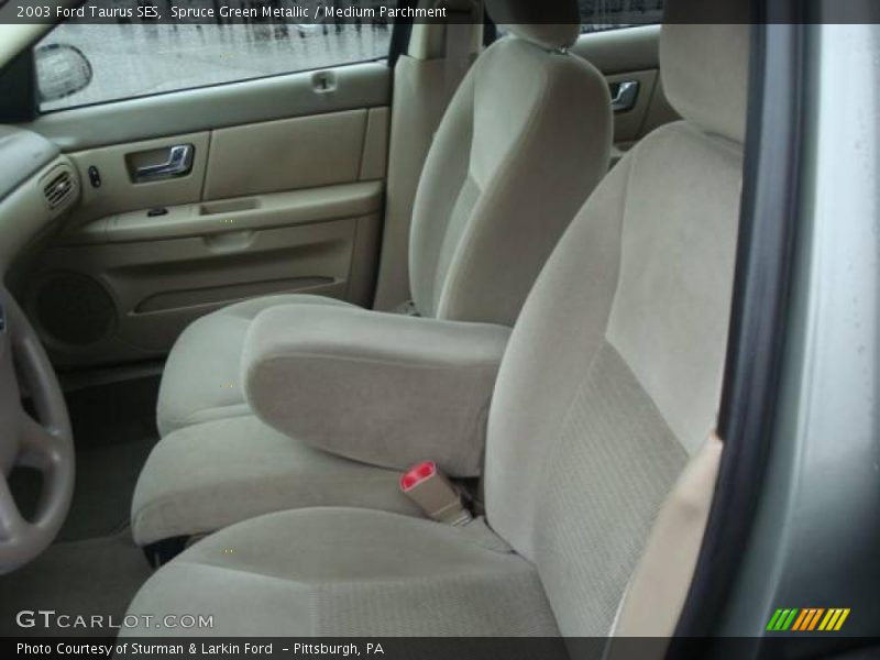 Spruce Green Metallic / Medium Parchment 2003 Ford Taurus SES