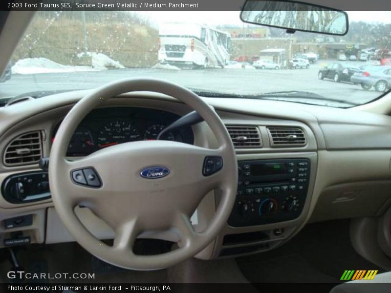 Spruce Green Metallic / Medium Parchment 2003 Ford Taurus SES