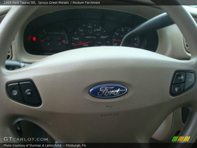 Spruce Green Metallic / Medium Parchment 2003 Ford Taurus SES