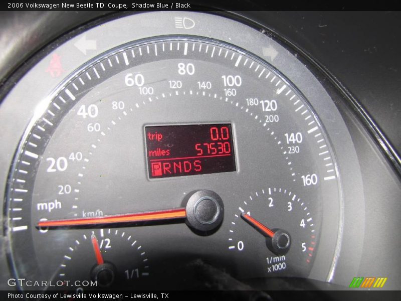 Shadow Blue / Black 2006 Volkswagen New Beetle TDI Coupe