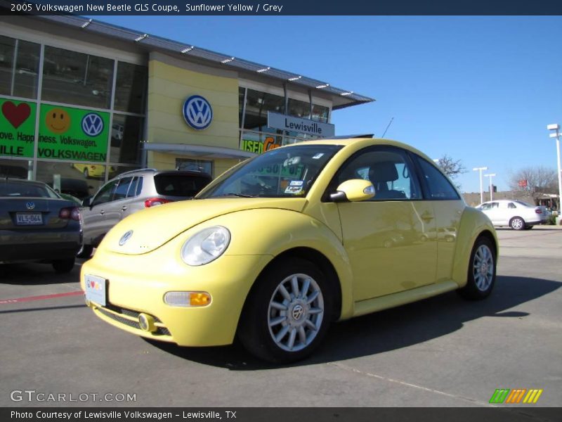 Sunflower Yellow / Grey 2005 Volkswagen New Beetle GLS Coupe
