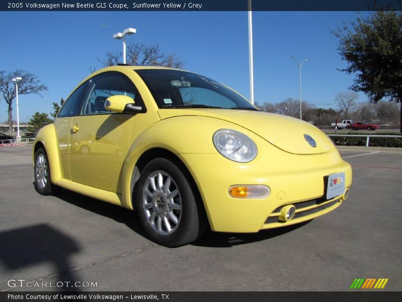 Sunflower Yellow / Grey 2005 Volkswagen New Beetle GLS Coupe