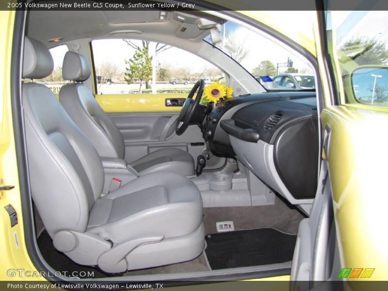 Sunflower Yellow / Grey 2005 Volkswagen New Beetle GLS Coupe