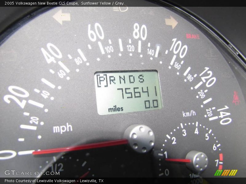 Sunflower Yellow / Grey 2005 Volkswagen New Beetle GLS Coupe