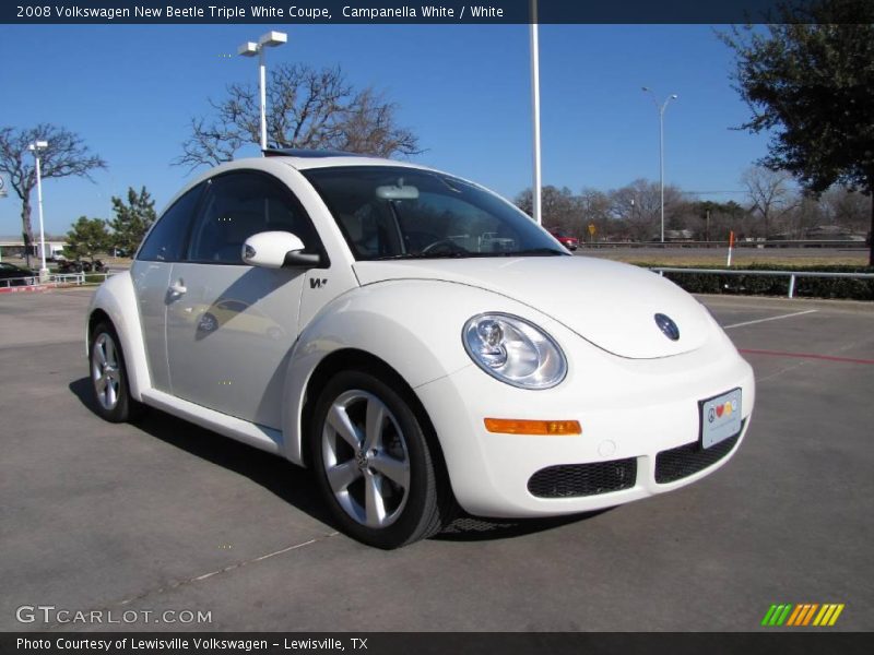 Campanella White / White 2008 Volkswagen New Beetle Triple White Coupe