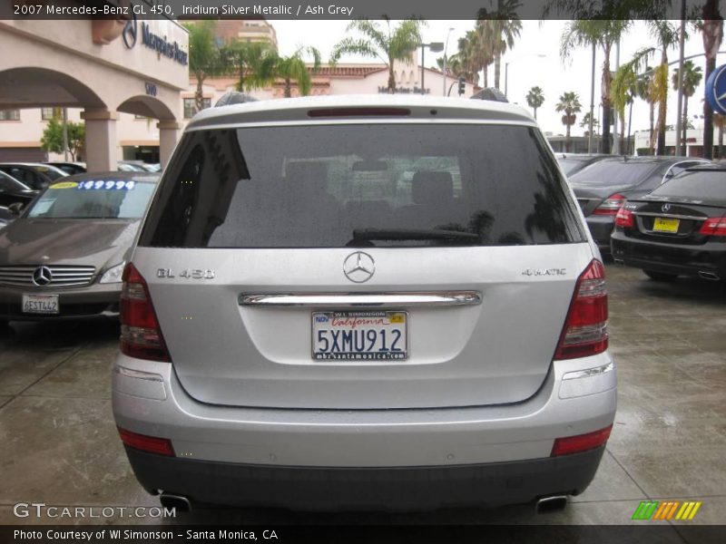 Iridium Silver Metallic / Ash Grey 2007 Mercedes-Benz GL 450