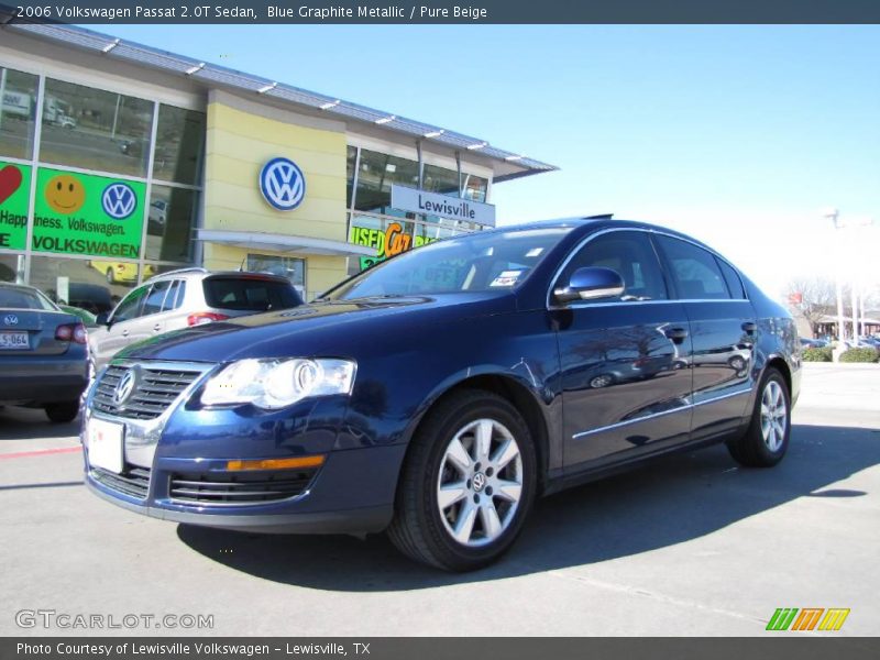 Blue Graphite Metallic / Pure Beige 2006 Volkswagen Passat 2.0T Sedan