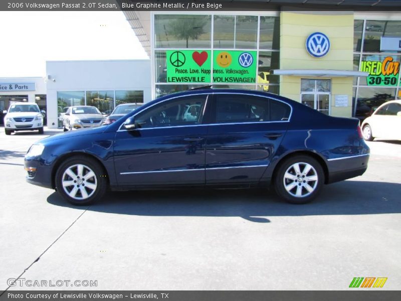 Blue Graphite Metallic / Pure Beige 2006 Volkswagen Passat 2.0T Sedan