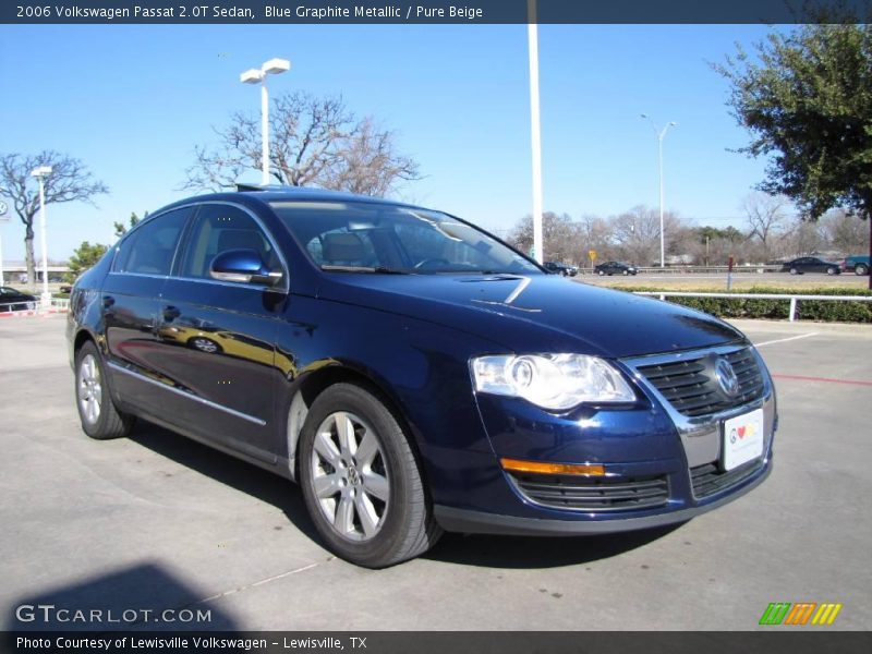 Blue Graphite Metallic / Pure Beige 2006 Volkswagen Passat 2.0T Sedan