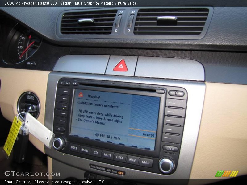Blue Graphite Metallic / Pure Beige 2006 Volkswagen Passat 2.0T Sedan