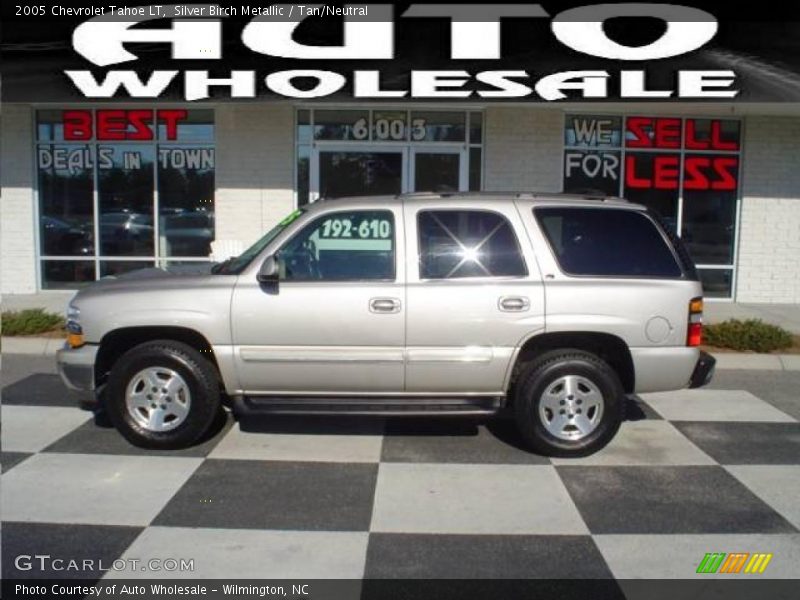 Silver Birch Metallic / Tan/Neutral 2005 Chevrolet Tahoe LT