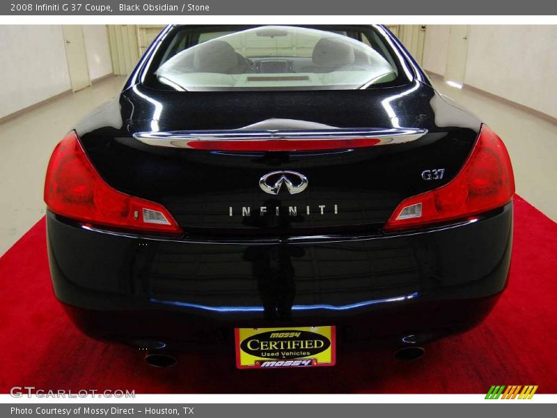 Black Obsidian / Stone 2008 Infiniti G 37 Coupe