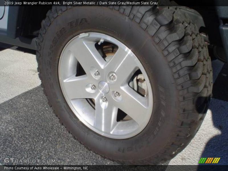 Bright Silver Metallic / Dark Slate Gray/Medium Slate Gray 2009 Jeep Wrangler Rubicon 4x4