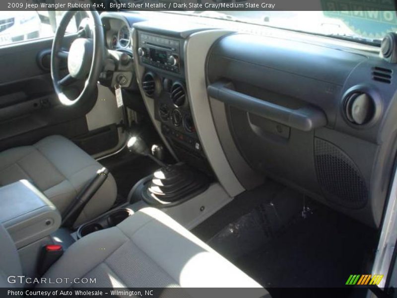 Bright Silver Metallic / Dark Slate Gray/Medium Slate Gray 2009 Jeep Wrangler Rubicon 4x4