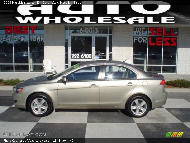 Desert Sand Metallic / Beige 2008 Mitsubishi Lancer ES