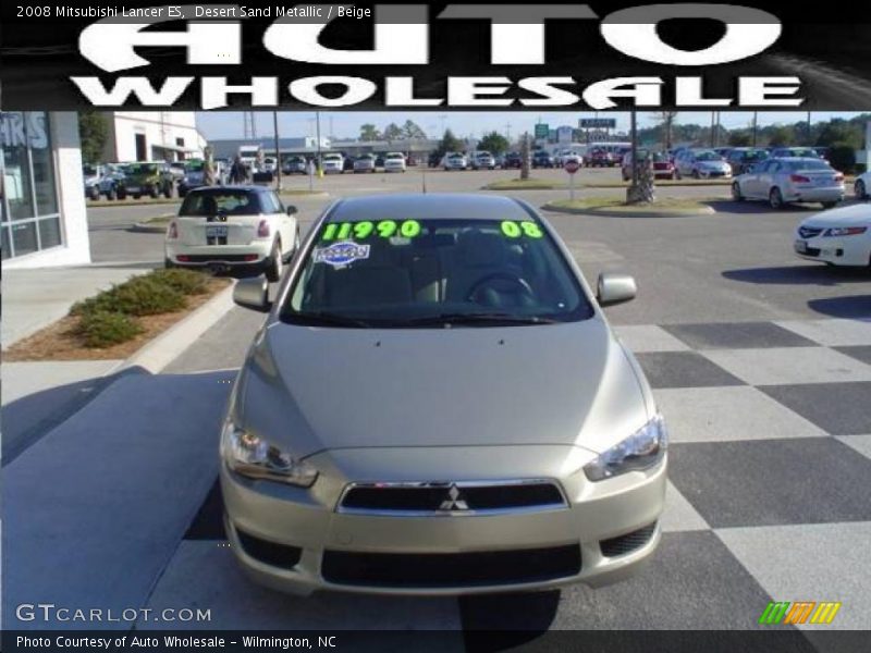 Desert Sand Metallic / Beige 2008 Mitsubishi Lancer ES