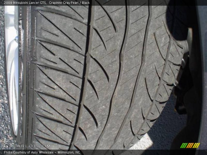 Graphite Gray Pearl / Black 2009 Mitsubishi Lancer GTS