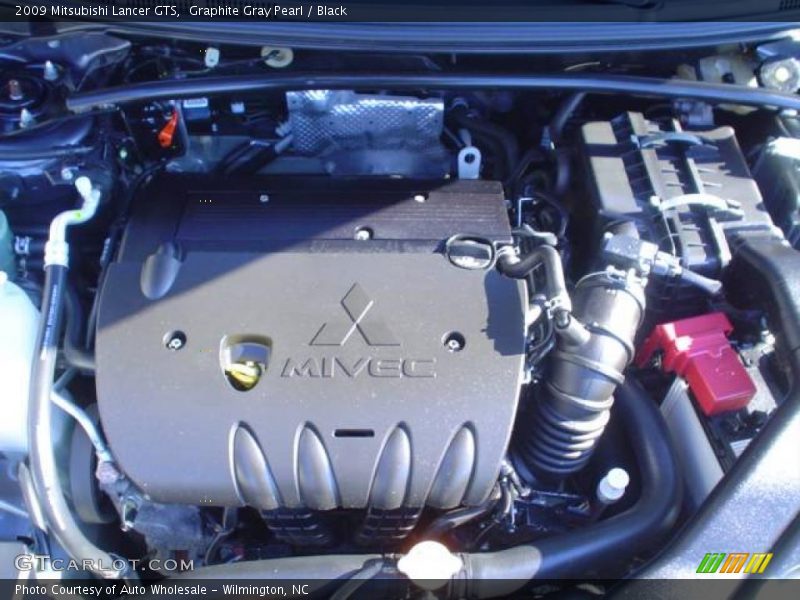 Graphite Gray Pearl / Black 2009 Mitsubishi Lancer GTS