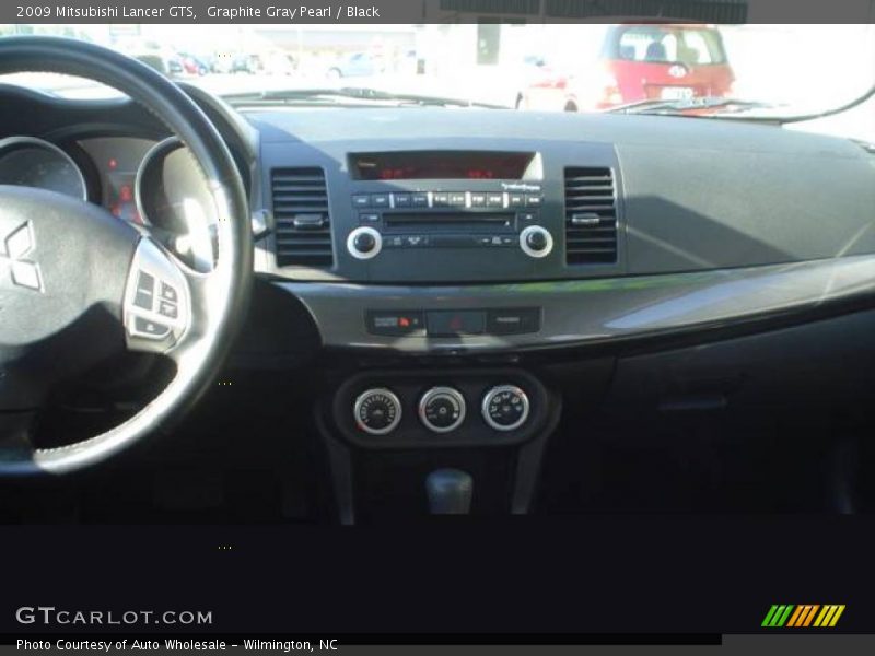 Graphite Gray Pearl / Black 2009 Mitsubishi Lancer GTS