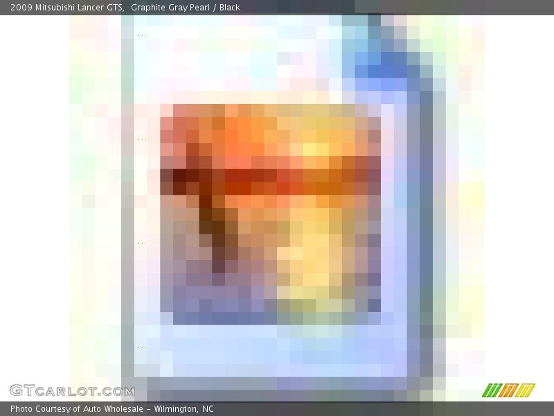 Graphite Gray Pearl / Black 2009 Mitsubishi Lancer GTS