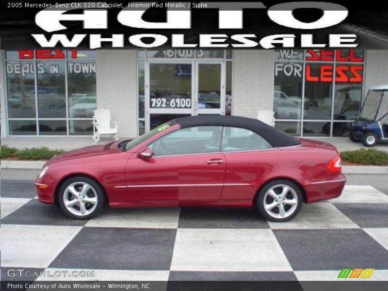 Firemist Red Metallic / Stone 2005 Mercedes-Benz CLK 320 Cabriolet
