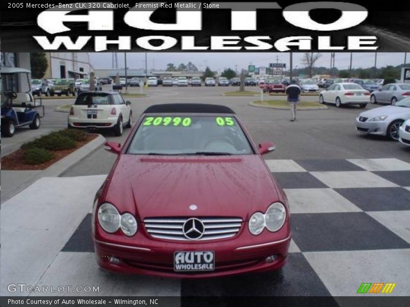 Firemist Red Metallic / Stone 2005 Mercedes-Benz CLK 320 Cabriolet