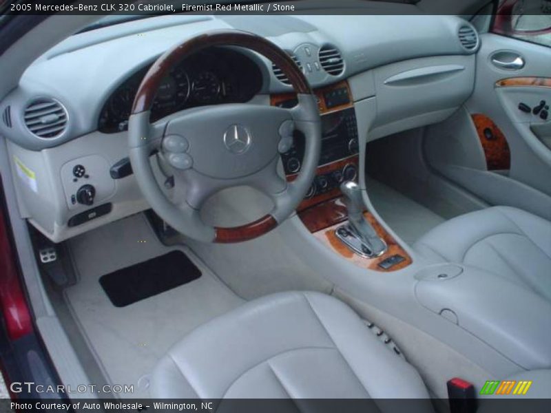 Firemist Red Metallic / Stone 2005 Mercedes-Benz CLK 320 Cabriolet