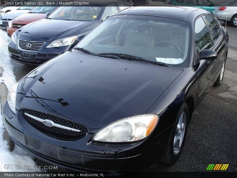 Black / Medium Graphite 2001 Ford Taurus SES