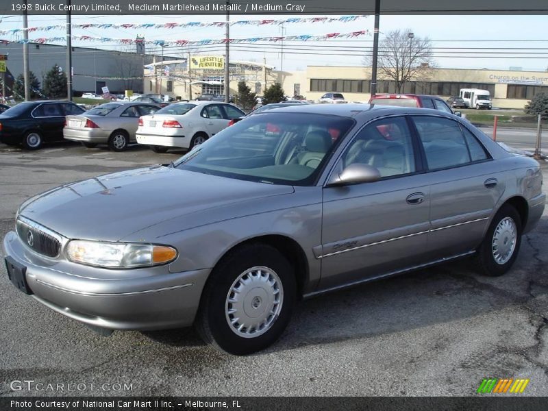 Medium Marblehead Metallic / Medium Gray 1998 Buick Century Limited