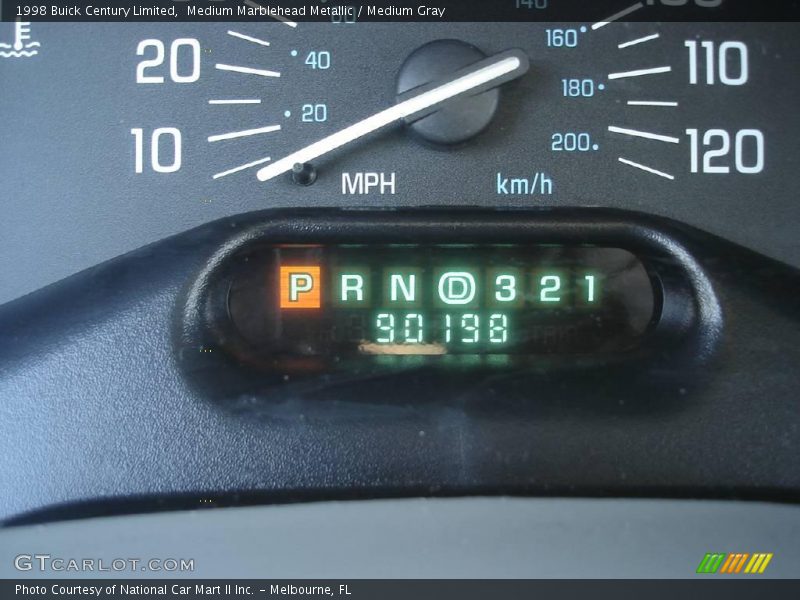 Medium Marblehead Metallic / Medium Gray 1998 Buick Century Limited