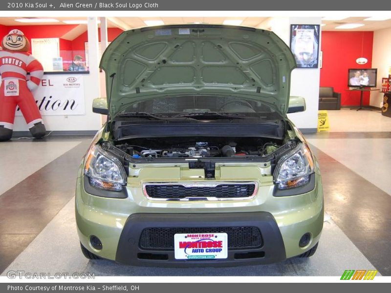 Alien Green / Black Soul Logo Cloth 2010 Kia Soul +