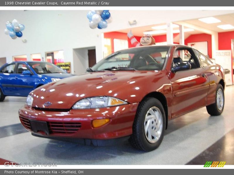 Cayenne Red Metallic / Gray 1998 Chevrolet Cavalier Coupe