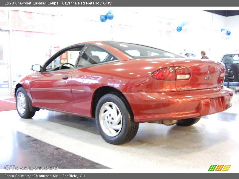 Cayenne Red Metallic / Gray 1998 Chevrolet Cavalier Coupe