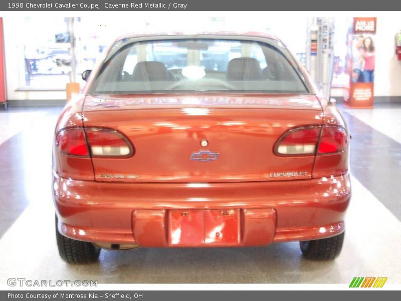 Cayenne Red Metallic / Gray 1998 Chevrolet Cavalier Coupe