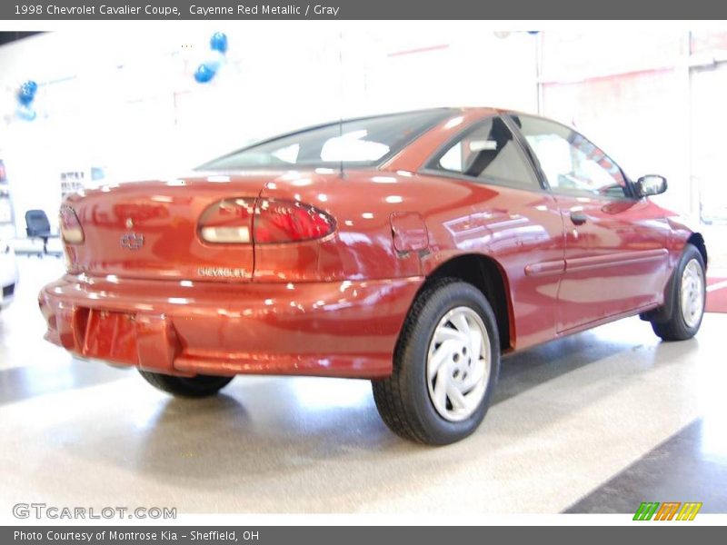Cayenne Red Metallic / Gray 1998 Chevrolet Cavalier Coupe