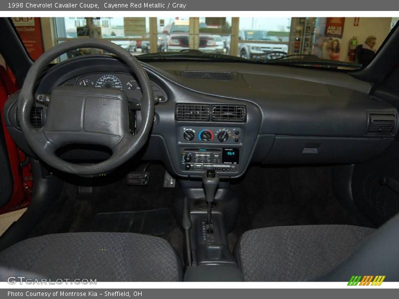 Cayenne Red Metallic / Gray 1998 Chevrolet Cavalier Coupe