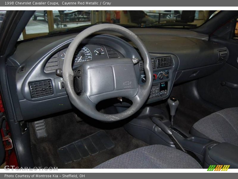 Cayenne Red Metallic / Gray 1998 Chevrolet Cavalier Coupe