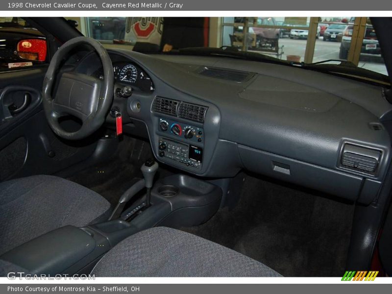 Cayenne Red Metallic / Gray 1998 Chevrolet Cavalier Coupe