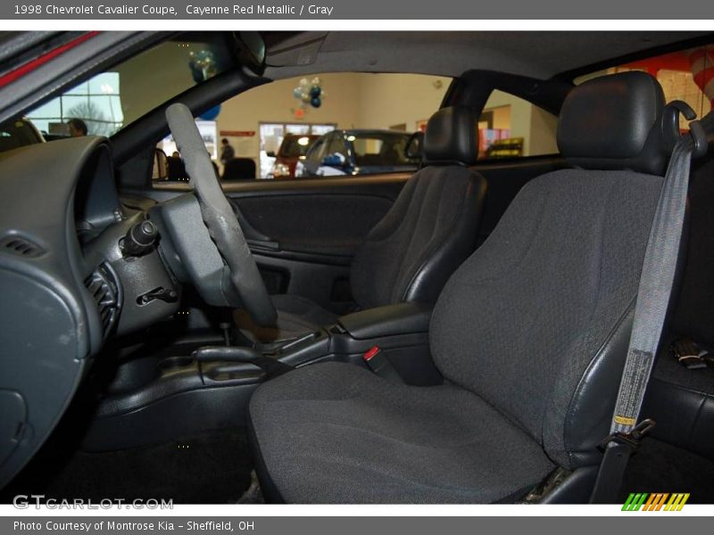 Cayenne Red Metallic / Gray 1998 Chevrolet Cavalier Coupe