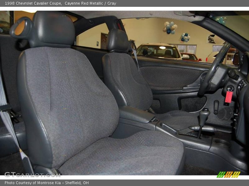 Cayenne Red Metallic / Gray 1998 Chevrolet Cavalier Coupe