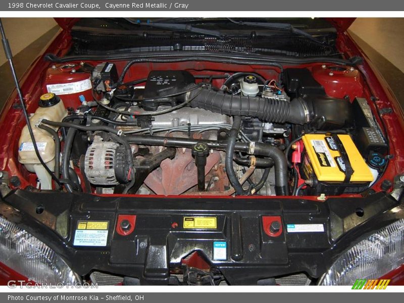 Cayenne Red Metallic / Gray 1998 Chevrolet Cavalier Coupe