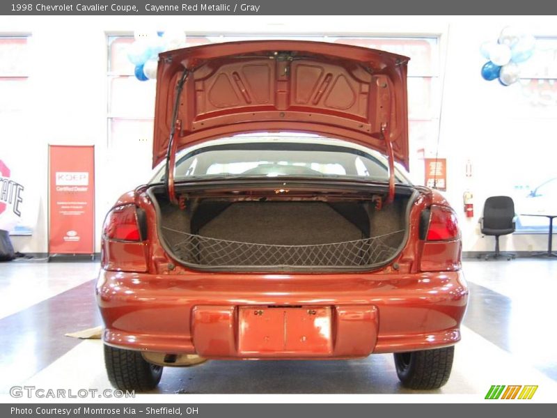 Cayenne Red Metallic / Gray 1998 Chevrolet Cavalier Coupe