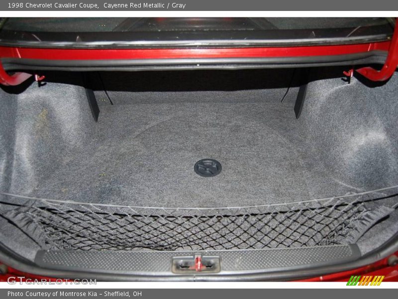 Cayenne Red Metallic / Gray 1998 Chevrolet Cavalier Coupe