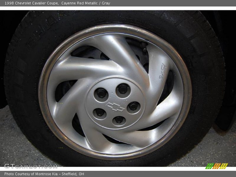 Cayenne Red Metallic / Gray 1998 Chevrolet Cavalier Coupe