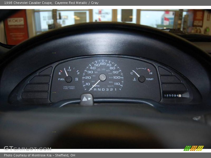 Cayenne Red Metallic / Gray 1998 Chevrolet Cavalier Coupe