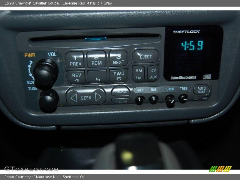 Cayenne Red Metallic / Gray 1998 Chevrolet Cavalier Coupe
