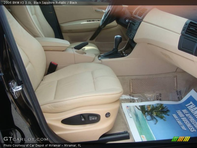 Black Sapphire Metallic / Black 2006 BMW X3 3.0i