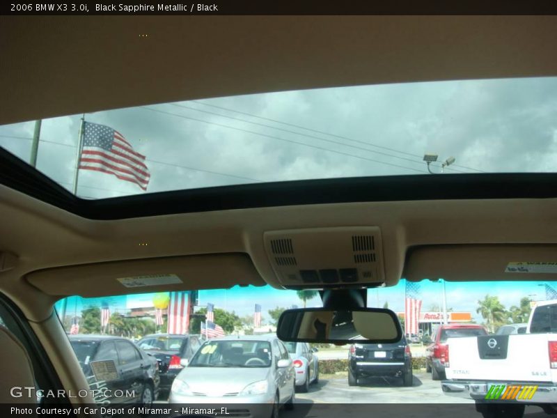 Black Sapphire Metallic / Black 2006 BMW X3 3.0i