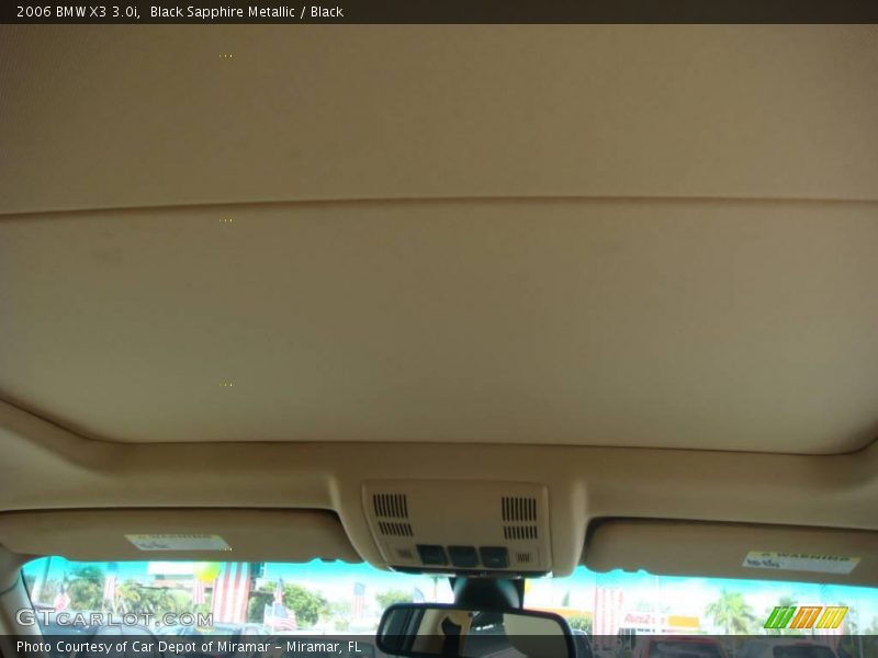 Black Sapphire Metallic / Black 2006 BMW X3 3.0i