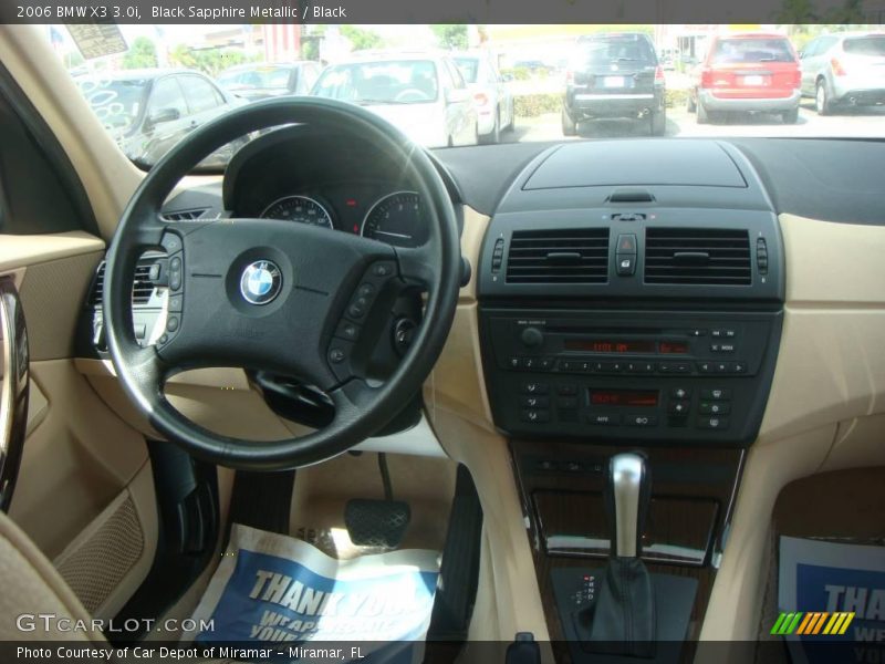 Black Sapphire Metallic / Black 2006 BMW X3 3.0i